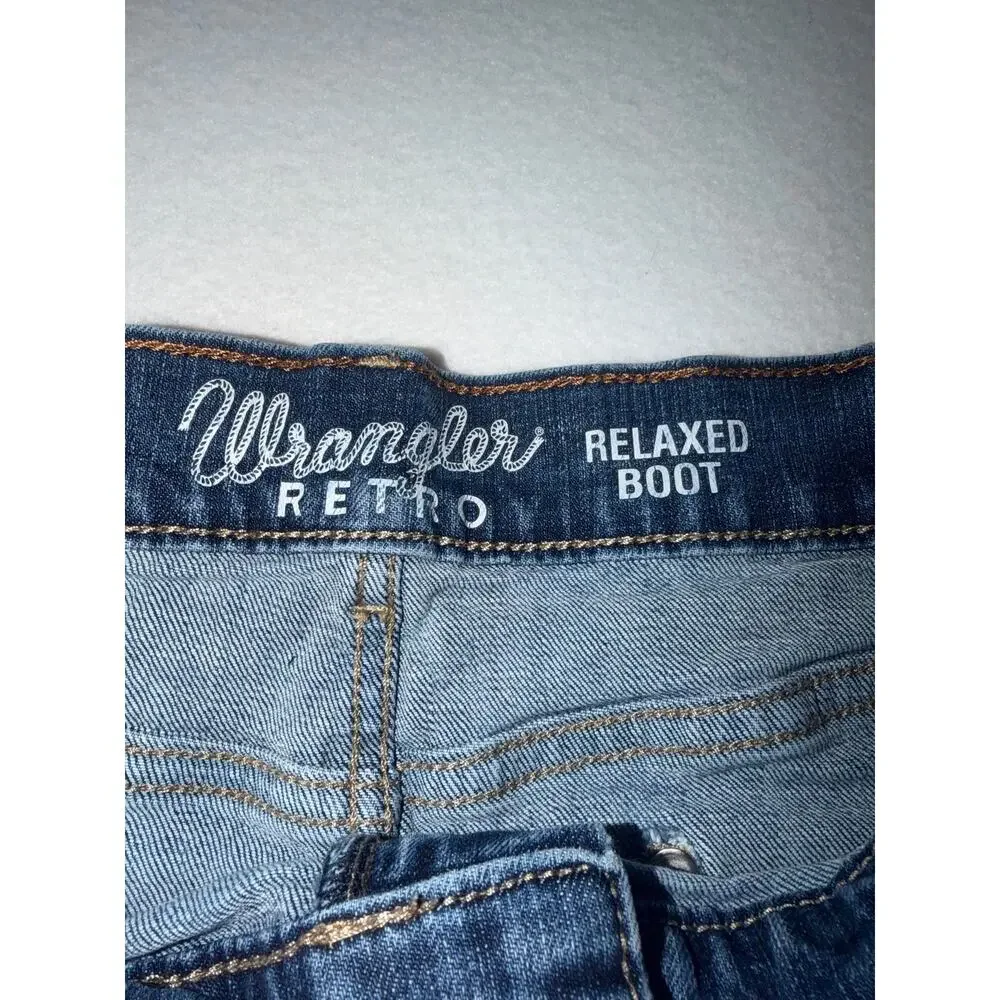 Wrangler retro men’s bootcut blue jeans